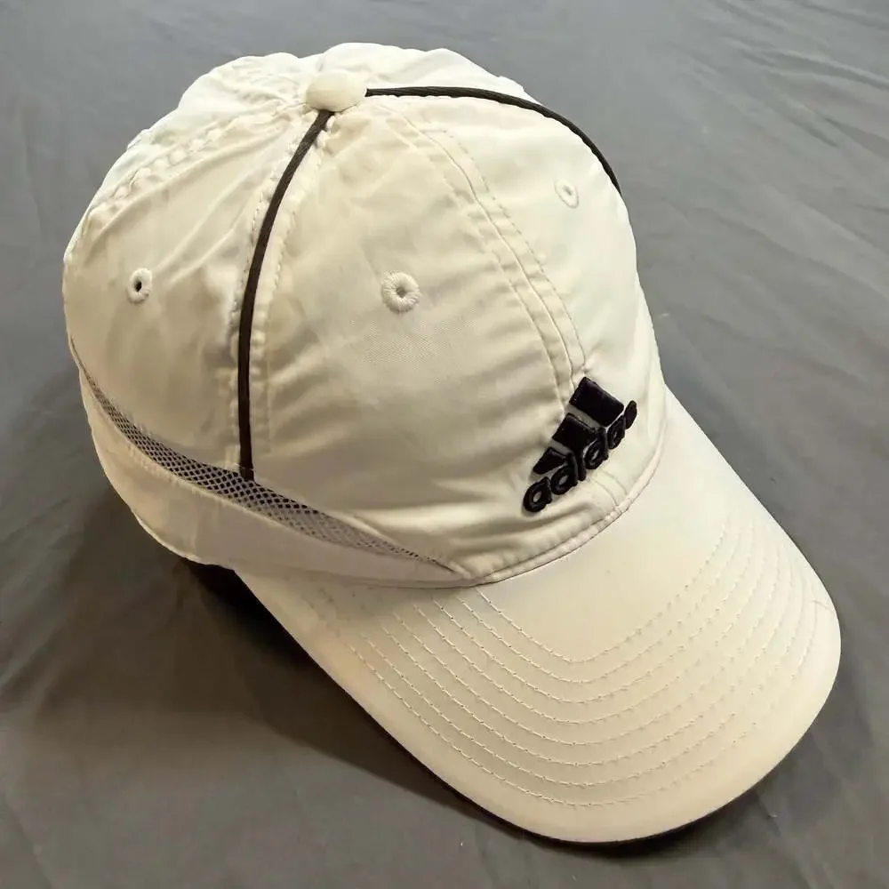 Adidas Golf ClimaCool White Black Performance Adjustable Hat Cap